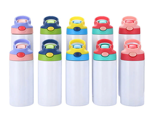 12oz Sublimation Kids Flip Water Bottle